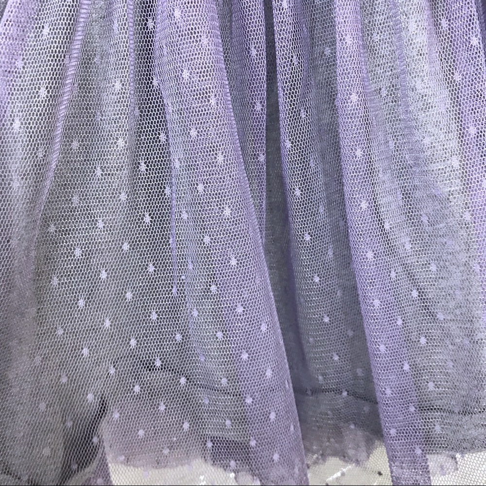 -SOLD- Tea Collection Gray Dress Purple Tulle 3T - Picture 5 of 6